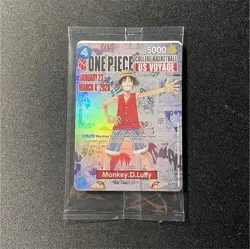 One Piece Monkey.D.Luffy [College Basketball US Voyage] P-055 Promo Card SEALED - Image 1