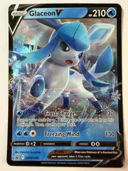 Glaceon V SWSH196 NM Holo Foil Promo Rare Pokemon Card - Image 1