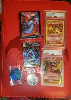 Pokemon Binder Collection Lot Graded Charizards Modern/vintage 360 Cards - Image 2