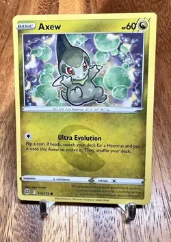 Axew 110/172 Non Holo Common Brilliant Stars Pokemon Card NM - Image 1