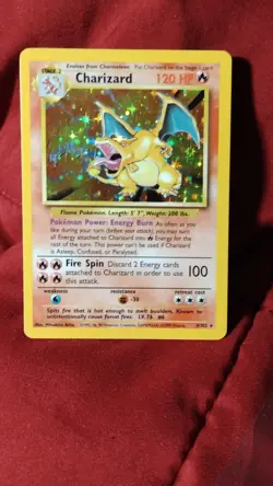 Pokemon Charizard 4/102 Base Set Holo Rare 120 HP Wizards of the Coast Card - Image 3