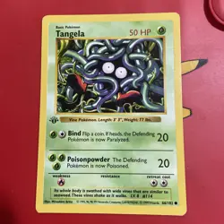 TANGELA Pokemon Card - WOTC - 1st Edition - Base Set - Shadowless - 66/102 - NM - Image 1