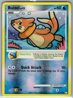 Buizel 75/123 Reverse Holo Mysterious Treasures - Pokemon Card - NM - Image 1