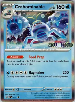 Crabominable - 134 Promo SV: Scarlet & Violet Promo Cards 134/142 NM - Image 1