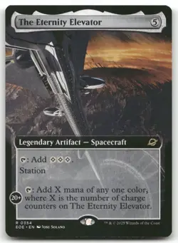 The Eternity Elevator (Extended Art) 354 MTG Edge of Eternities R NM - Image 1