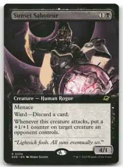 Sunset Saboteur (Extended Art) 334 MTG Edge of Eternities R NM - Image 1