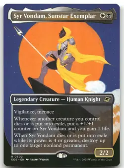 Syr Vondam, Sunstar Exemplar (Borderless) 302 MTG Edge of Eternities R NM - Image 1