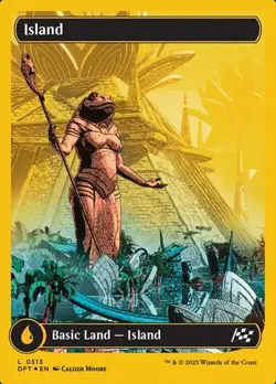 Island (#513) - First-Place Foil DFT NM MTG - Image 1