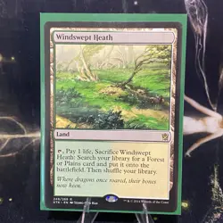 Magic the Gathering - Windswept Heath - MTG - Khans Of Tarkir - LP - Rare Land - Image 3