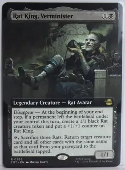 Rat King, Verminister [New, Near Mint] Extended Art {TMNT MTG} - Image 1