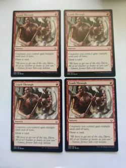 Crash Through x 4 Hour of Devastation Regular MTG - Image 1