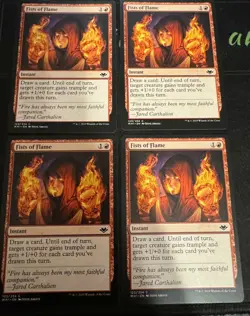 Fists of Flame X4 Modern Horizons Magic the Gathering MTG - Image 1