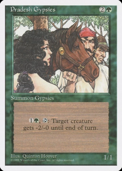 1x Pradesh Gypsie Fourth Edition LP MTG - Image 1