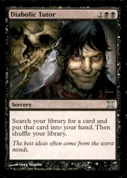 Diabolic Tutor LP Light Play Tenth Edition MTG [9453] - Image 1
