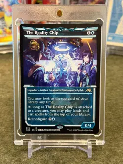 The Reality Chip - MINT RARE Showcase #374 - Kamigawa Neon Dynasty NEO Magic MTG - Image 1