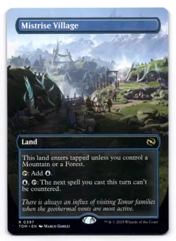 Mistrise Village NM Borderless Tarkir: Dragonstorm 0397 MTG Regular - Image 1