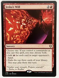 Jeska's Will NM Commander Legends: Battle for Baldur's Gate 799 MTG Regular - Image 1