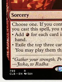 Jeska's Will NM Commander Legends: Battle for Baldur's Gate 799 MTG Regular - Image 5