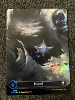 Magic The Gathering MTG - Island (0263) (Borderless) Foil - EOE - Image 1