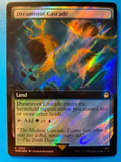 MTG 1x SURGE FOIL Dreamroot Cascade 1082 Universes Beyond Doctor Who Magic x1 NM - Image 1