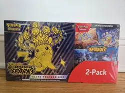 Pokemon Surging Sparks ETB + Booster Bundle Costco 2-pack Sealed - Image 1