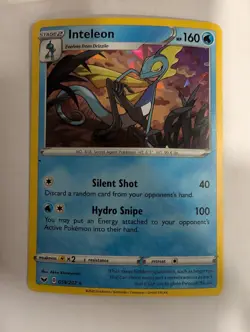 Inteleon 059/202 Cracked Ice Sword & Shield Base Set Pokemon Holo Foil Nice! - Image 1