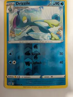 Drizzile 057/202 Sword & Shield Base Set Pokemon Reverse Holo Foil Nice! - Image 1