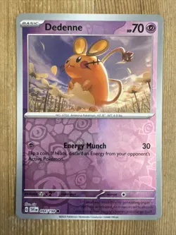 Pokemon TCG Dedenne Scarlet & Violet Base Set 094/198 Reverse Holo Common - Image 1