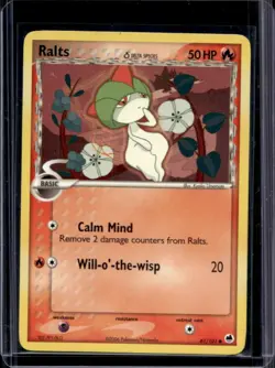 2006 Pokemon EX Dragon Frontiers Ralts #61/101 - Image 1