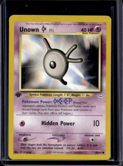 2001 Pokemon Neo Revelation 1st Edition Unown K #58/64 - Image 1