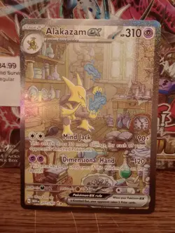 Pokemon TCG Sv: Scarlet & Violet 151 Alakazam ex 201/165 Holo - Image 1