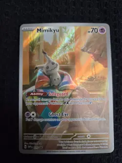 Pokemon Mimikyu SVP Scarlet & Violet Promo Holo Psychic 075 70HP Ghost Eye - Image 1