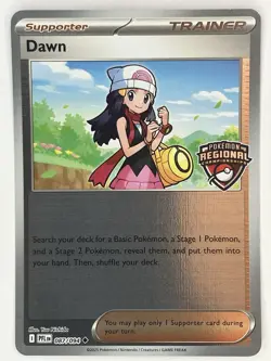 Dawn NM Regional Stamped Promo 87/94 Phantasmal Flames Pokemon TCG Reverse Holo - Image 1