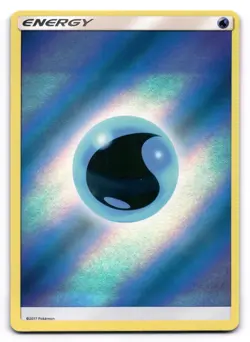 Holo Water Energy NM Sun & Moon Base Pokemon TCG - Image 1