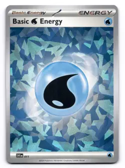 Holo Water Energy NM SVE011 Cracked Ice Holo Pokemon TCG - Image 1