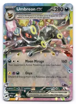 Umbreon ex NM 060/131 Sv: Prismatic Evolutions Pokemon TCG Holo - Image 1