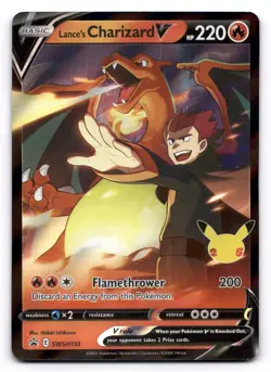 Lance's Charizard V NM SWSH133 Sword & Shield Promo 133 Pokemon TCG Holo - Image 1