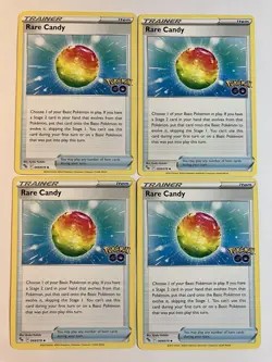 Rare Candy Playset 069/078 4X Pokemon GO Pokemon TCG - Image 1