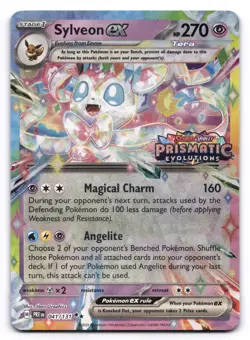 Sylveon ex NM Stamped 041/131 Prismatic Evolutions Pokemon TCG Holo - Image 1