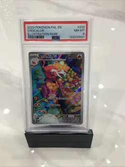 2023 POKEMON PAL EN-PALDEA EVOLVED ILLUSTRATION RARE #202 CROCALOR PSA 8 - Image 1