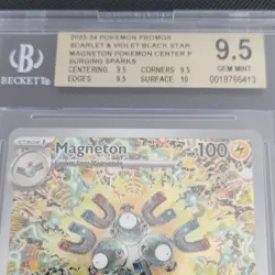Pokemon Magneton Promo Holo Exclusive Scarlet & Violet SV 159 Beckett 9.5 - Image 3