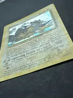 Pokemon TCG Raikou 13/64 Neo Revelation Holo Swirl MP to HP Ungraded Raw - Image 4