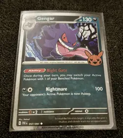 Gengar 057/091 (Cosmos Holo) Trick or Trade BOOster 2024 Pokemon TCG - Image 1