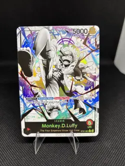One Piece TCG English ST21-001 Monkey D Luffy Leader Alt Art Parallel - Image 1