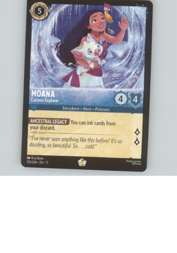Disney Lorcana Winterspell Moana Curious Explorer Legendary 155/204 Non-Foil - Image 1