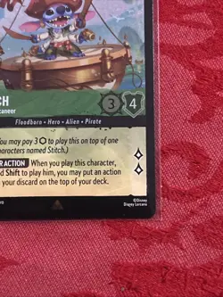 FOIL Lorcana Azurite Sea - Stitch - Alien Buccaneer | 72/204 | M/NM | FOIL - Image 5