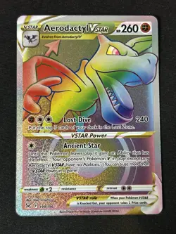 2022 Pokemon Aerodactyl VSTAR (Secret) 199/196 Swsh11: Lost Origin Secret Rare - Image 1