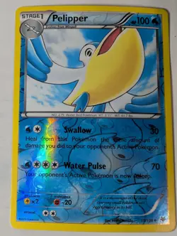 Pelipper 19/108 XY Roaring Skies Pokemon Reverse Holo Foil Rare Nice! - Image 1