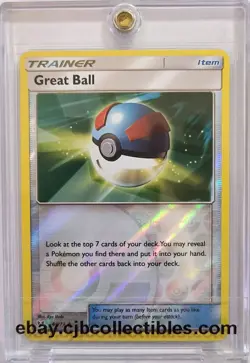 Pokemon GREAT BALL Trainer 60/73 Reverse Holo Shining Legends - Near Mint 🍒 - Image 1