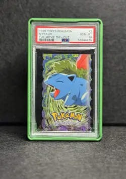 1999 Topps Pokemon The Movie Edition Die-Cut Ivyaur #2 PSA 10 - Image 1